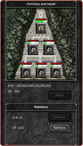 Mantenimiento de puertas del castillo