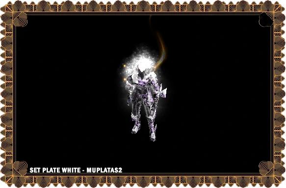 set plate white mu online
